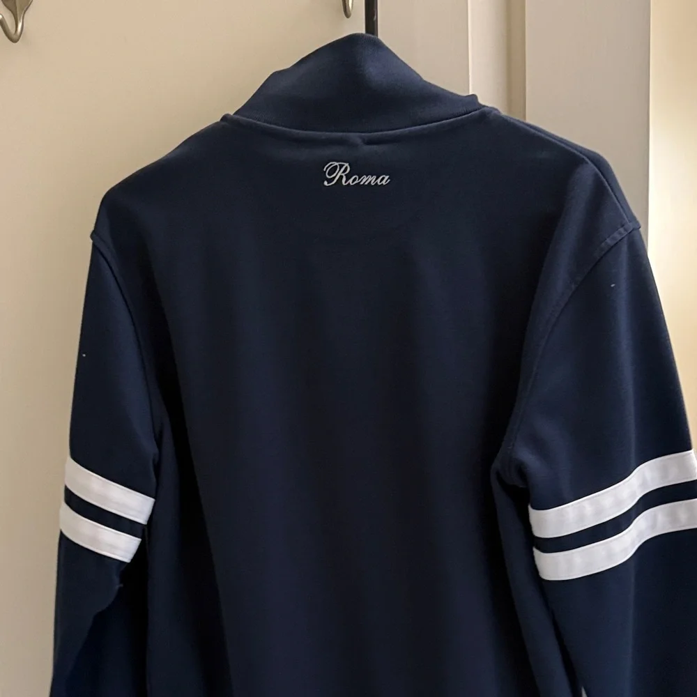 Ellesse Men's Dark Blue Track Jacket with White Stripes - Picture 3 of 3